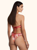 Bikini Donna Reverse Me Fui Top Regolabile con Slip Americano fisso Fantasia SW0321-X13