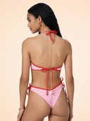 Women's Reverse Bikini Me Fui Adjustable Top with fixed American Briefs Pattern SW0321-X13