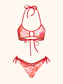 Bikini Donna Reverse Me Fui Top Regolabile con Slip Americano fisso Fantasia SW0321-X13