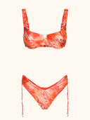 Bikini Donna Me fui Reggiseno con Ferretto e Slip Americano Coprente Fantasia SW0341-X12