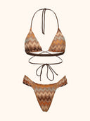 Bikini Donna Me-Fui Triangolo alto e Slip fisso Multicolor SW0401MC