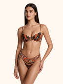 Bikini Donna Me fui Reggiseno ferretto con Slip Americano fisso Fantasia SW0411-X21