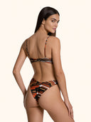 Bikini Donna Me fui Reggiseno ferretto con Slip Americano fisso Fantasia SW0411-X21