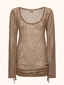 Vestito Corto Donna Me Fui Beige SW0419-BG