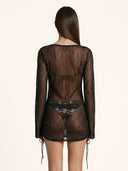 Vestito Corto Donna Me Fui Nero SW0419-BK