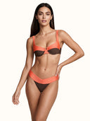 Bikini Donna Me Fui Reggiseno con Ferretto e Slip Fisso Corallo SW0434-CR