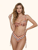 Bikini Donna Me Fui Reggiseno con Ferretto e Slip Americano Coprente Fantasia SW0451X22