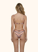 Bikini Donna Me Fui Reggiseno con Ferretto e Slip Americano Coprente Fantasia SW0451X22