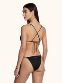 Women's Bikinis Me fui Triangle with adjustable American briefs Black SW0500-BK