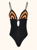 Monokini Donna Me fui Nero SW0503-BK