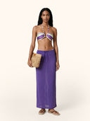 Women's long skirt Me fui Purple SW0526-PR