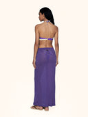 Women's long skirt Me fui Purple SW0526-PR