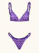 Bikini Donna Me fui Triangolo con Slip fisso Fantasia SW0530-X33