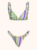 Bikini Donna Me fui Triangolo con Slip fisso Fantasia SW0530-X34