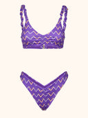 Bikini Donna Me fui Top con Slip Americano fisso Fantasia SW0531-X33