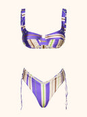 Bikini Donna Me Fui Reggiseno con Ferretto e Slip Americano Coprente Fantasia SW0541-X40