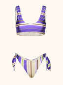 Bikini Donna Me fui Top fisso con Slip regolabile Fantasia SW0542-X40