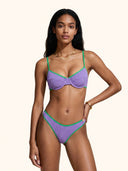 Women's Bikinis Me fui Bra underwire with Lilac fixed American briefs SW0618-LC