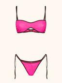 Bikini Donna Me fui Fascia con Slip regolabile Fucsia SW0619-FX