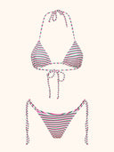 Bikini Donna Me fui Triangolo con Slip regolabile Bianco SW0643-WH