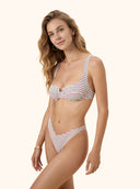 Women's Bikinis Me fui Bra underwire with fixed American briefs White SW0645-WH