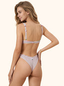 Women's Bikinis Me fui Bra underwire with fixed American briefs White SW0645-WH