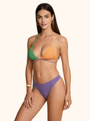 Women's Bikinis Me fui Triangle with Fixed Brief Color Block 0650-LC