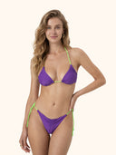Women's Bikinis Me Fui Triangle with Adjustable Briefs Purple SW0700-PR