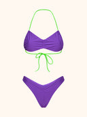 Bikini Donna Me Fui Fascia con Slip Americano Fisso Viola SW0701-PR