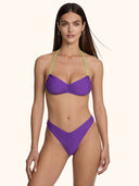 Bikini Donna Me Fui Fascia con Slip Americano Fisso Viola SW0701-PR