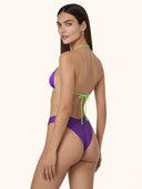 Bikini Donna Me Fui Fascia con Slip Americano Fisso Viola SW0701-PR