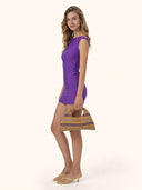 Vestito Corto Donna Me Fui Viola SW0717-PR