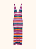 Vestito Lungo Donna Me Fui Multicolor SW0808-MC