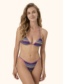 Women's Bikinis Me Fui Triangle with Multicolor Adjustable Brief SW0810-MC