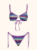 Women's Bikinis Me Fui Bra with Underwire and Multicolor Adjustable Briefs SW0812-MC