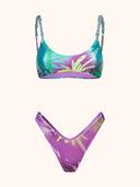 Bikini Donna Me Fui Top Regolabile con Slip Americano Fisso Fantasia SW0822-X50
