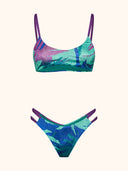 Bikini Donna Me Fui Top con Slip Fisso Fantasia SW0831-X45
