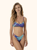 Women's Bikinis Me Fui Top with Patterned Fixed Slip SW0831-X45