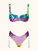 Bikini Donna Me Fui Reggiseno con Ferretto e Slip Americano Coprente Fantasia SW0851-X50