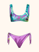Bikini Donna Me Fui Top fisso con Slip Regolabile Fantasia SW0852-X50