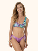 Women's Bikinis Me Fui Fixed Top with Adjustable Patterned Briefs SW0852-X50