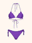 Women's Bikinis Me Fui Triangle with Purple Adjustable Brazilian Brief SW1906-PR