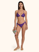 Women's Bikinis Me Fui Triangle with Purple Adjustable Brazilian Brief SW1906-PR