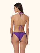 Women's Bikinis Me Fui Triangle with Purple Adjustable Brazilian Brief SW1906-PR