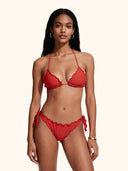 Women's Bikinis Me Fui Triangle with Adjustable Brazilian Briefs Red SW1906-RD