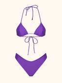 Bikini Donna Me Fui Triangolo con Slip Americano Fisso Viola SW1907-PR