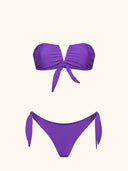 Bikini Donna Me Fui Fascia a V con Ferretto e Slip Regolabile Viola SW1908-VI