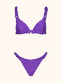 Bikini Donna Me Fui Triangolo con Slip Fisso Viola SW1909-VI