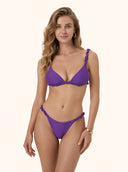 Women's Bikinis Me Fui Triangle with Fixed Brief Purple SW1909-VI