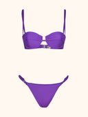 Bikini Donna Me Fui Reggiseno con Ferretto e Slip Regolabile Viola SW1916-PR